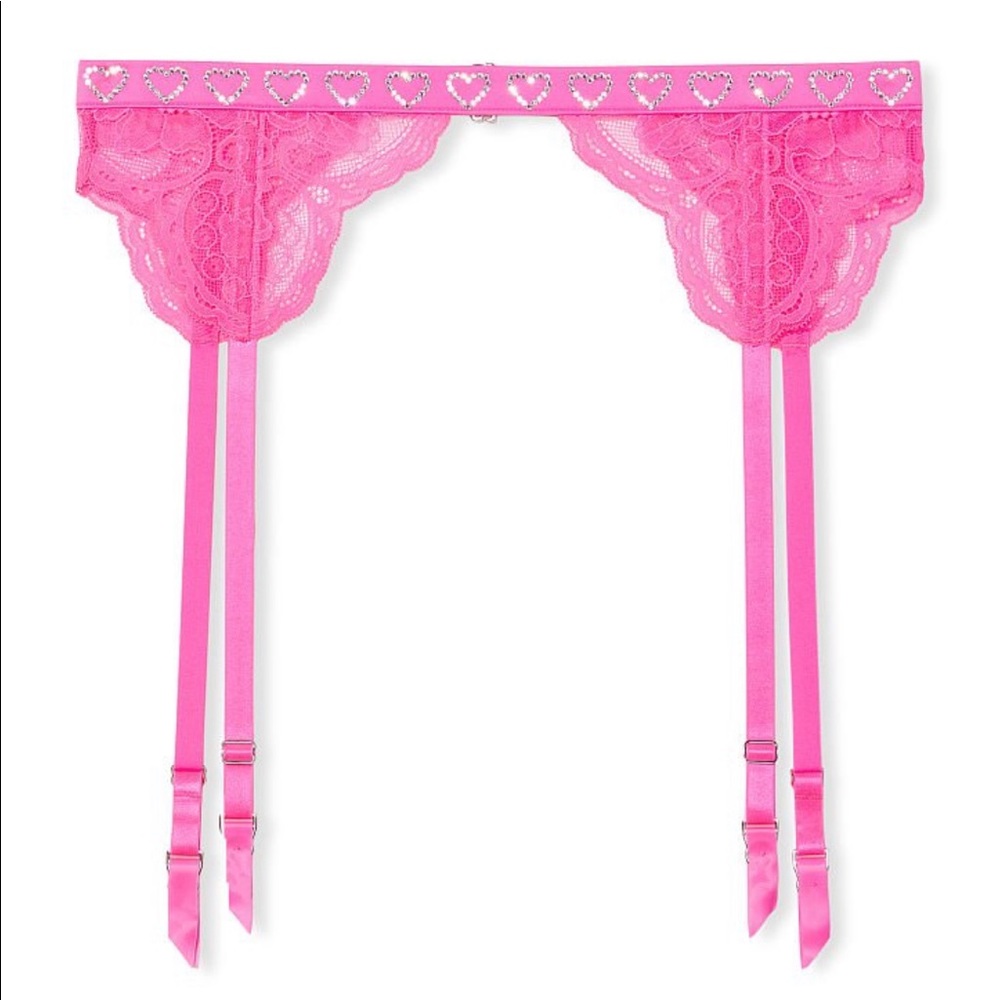 NWT Victoria’s Secret Shine Strap Garter Belt